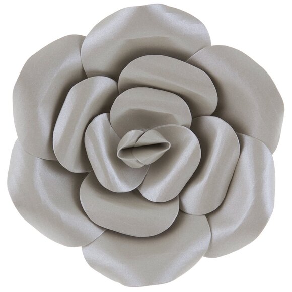 Silver Paper Flower Wall Home or Party Decor - Picture 1 of 1